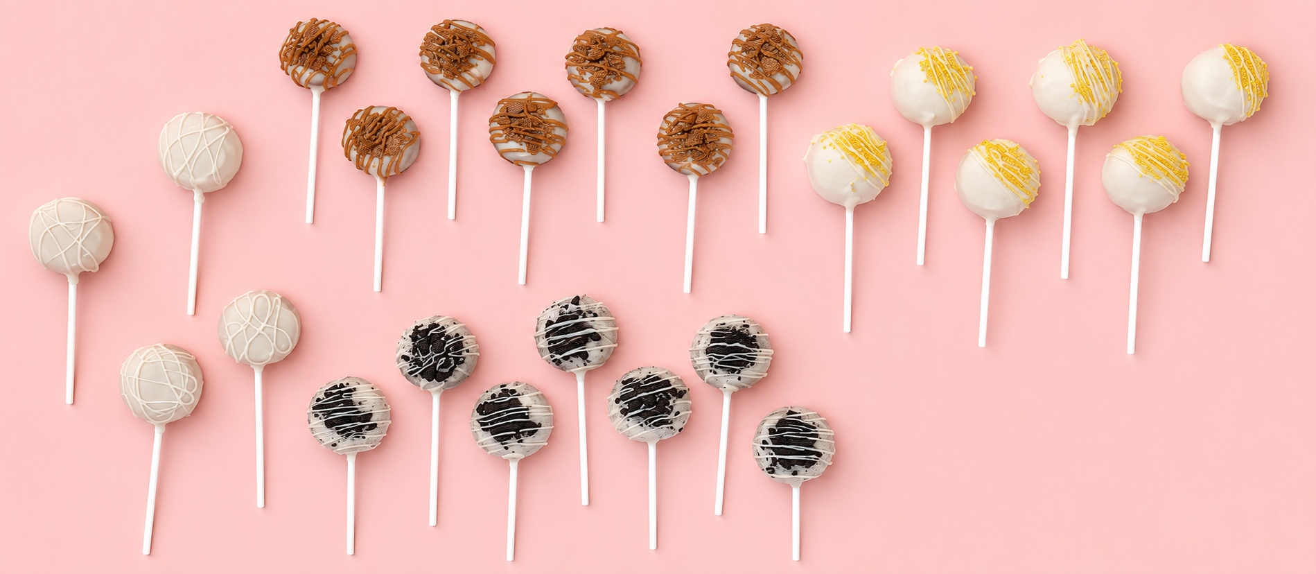 A variety of handmade cakepops by Kakepops by Kashvi
